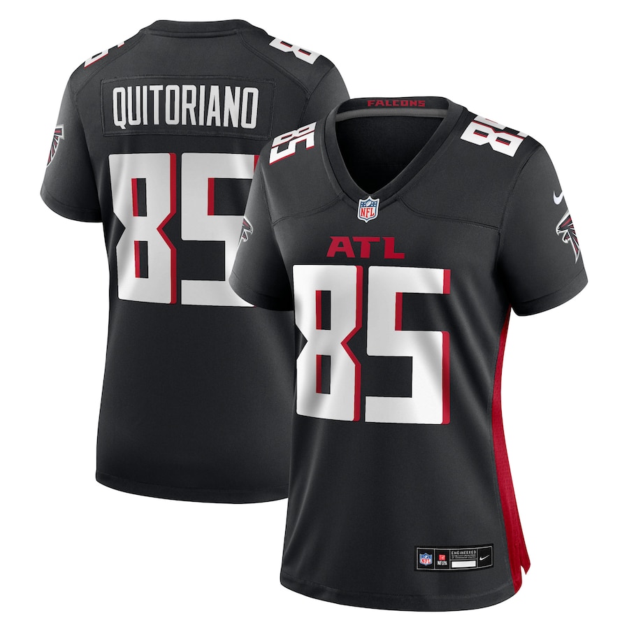Women's Atlanta Falcons Teagan Quitoriano Nike Black Team Game Jersey - ujerseystore