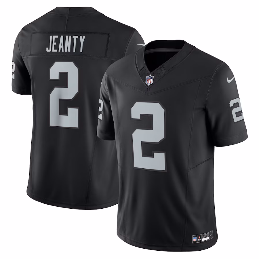 Men's Las Vegas Raiders Ashton Jeanty Nike Black Team Limited Jersey - ujerseystore
