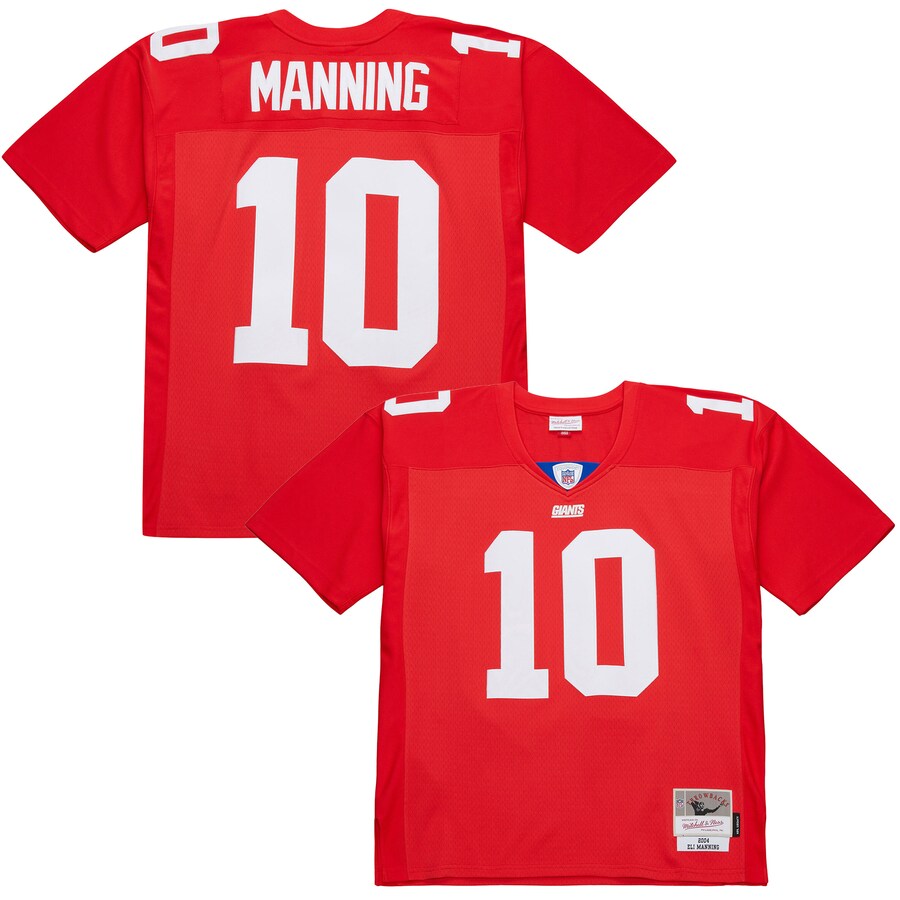 Men's New York Giants Eli Manning Mitchell & Ness Red 2004 Legacy Replica Jersey - ujerseystore