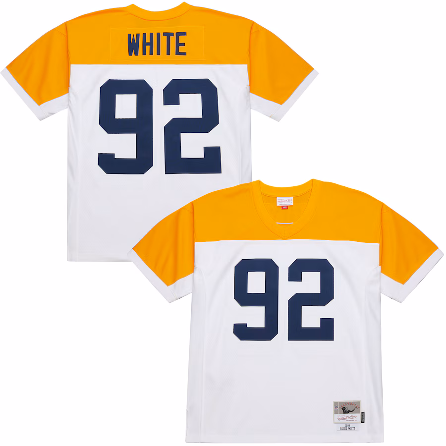 Men's Green Bay Packers Reggie White Mitchell & Ness White 1994 Legacy Replica Jersey - ujerseystore