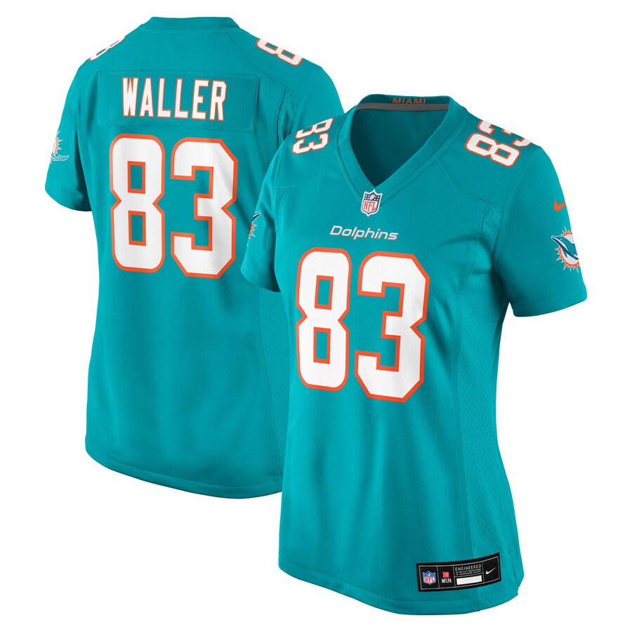 Women's Miami Dolphins Darren Waller Nike Aqua Team Game Jersey - ujerseystore