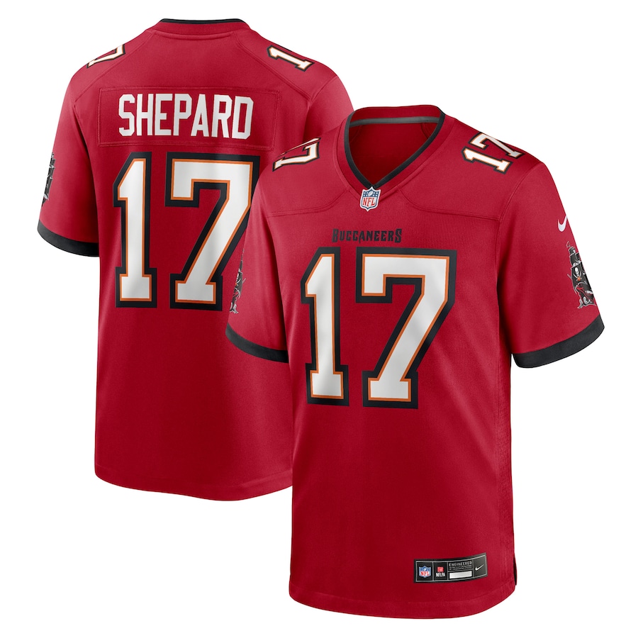 Men's Tampa Bay Buccaneers Sterling Shepard Nike Red Team Game Jersey - ujerseystore