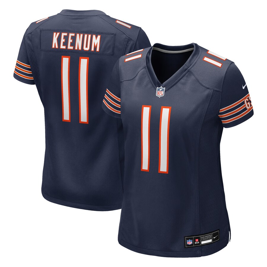 Women's Chicago Bears Case Keenum Nike Navy Team Game Jersey - ujerseystore