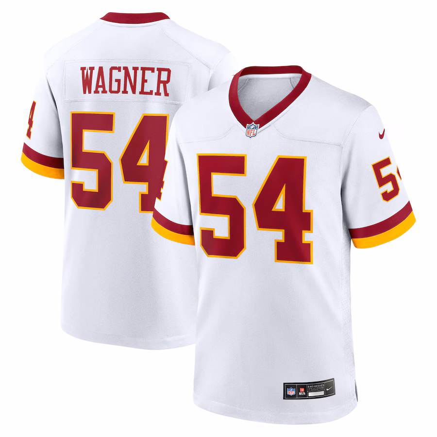 Men's Washington Commanders Bobby Wagner Nike White Game Super Bowl Era Jersey - ujerseystore