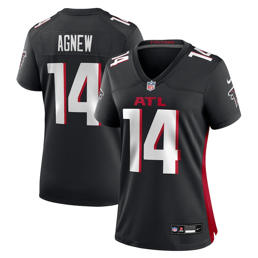 Women's Atlanta Falcons Jamal Agnew Nike Black Team Game Jersey - ujerseystore