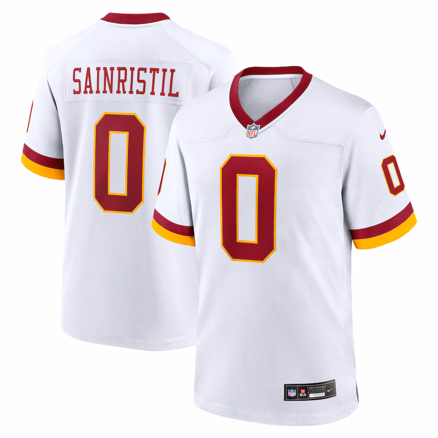 Men's Washington Commanders Mike Sainristil Nike White Game Super Bowl Era Jersey - ujerseystore