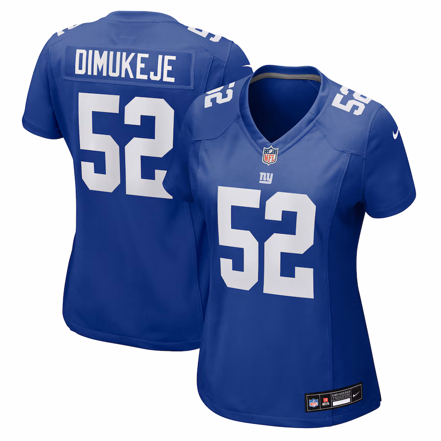 Women's New York Giants Victor Dimukeje Nike Royal Team Game Jersey - ujerseystore