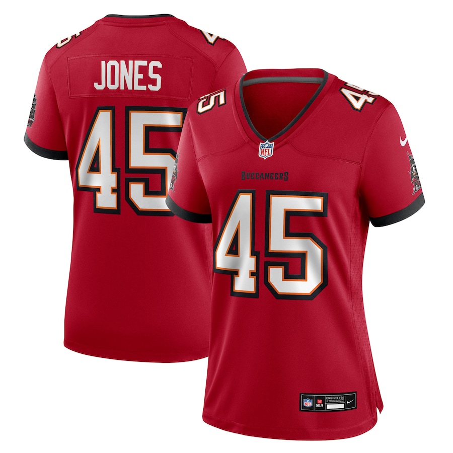Women's Tampa Bay Buccaneers Deion Jones Nike Red Team Game Jersey - ujerseystore