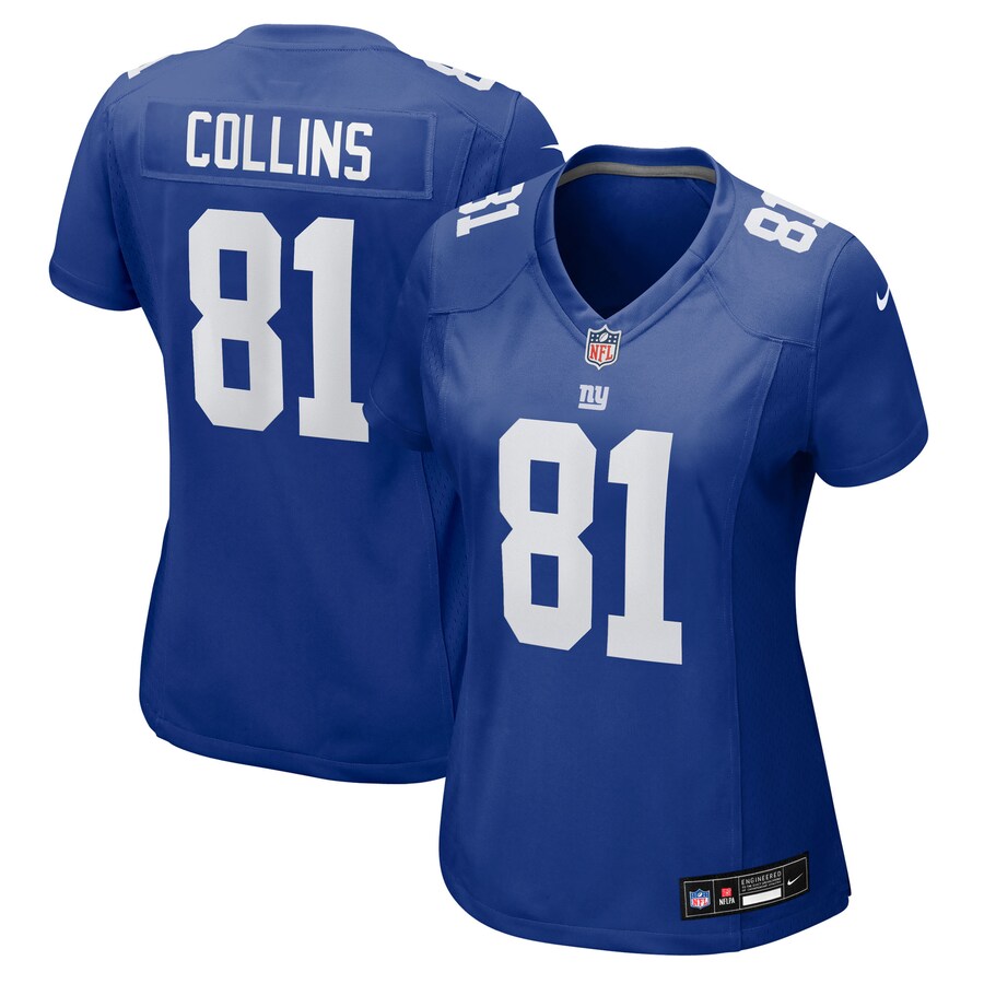 Women's New York Giants Beaux Collins Nike Royal Team Game Jersey - ujerseystore