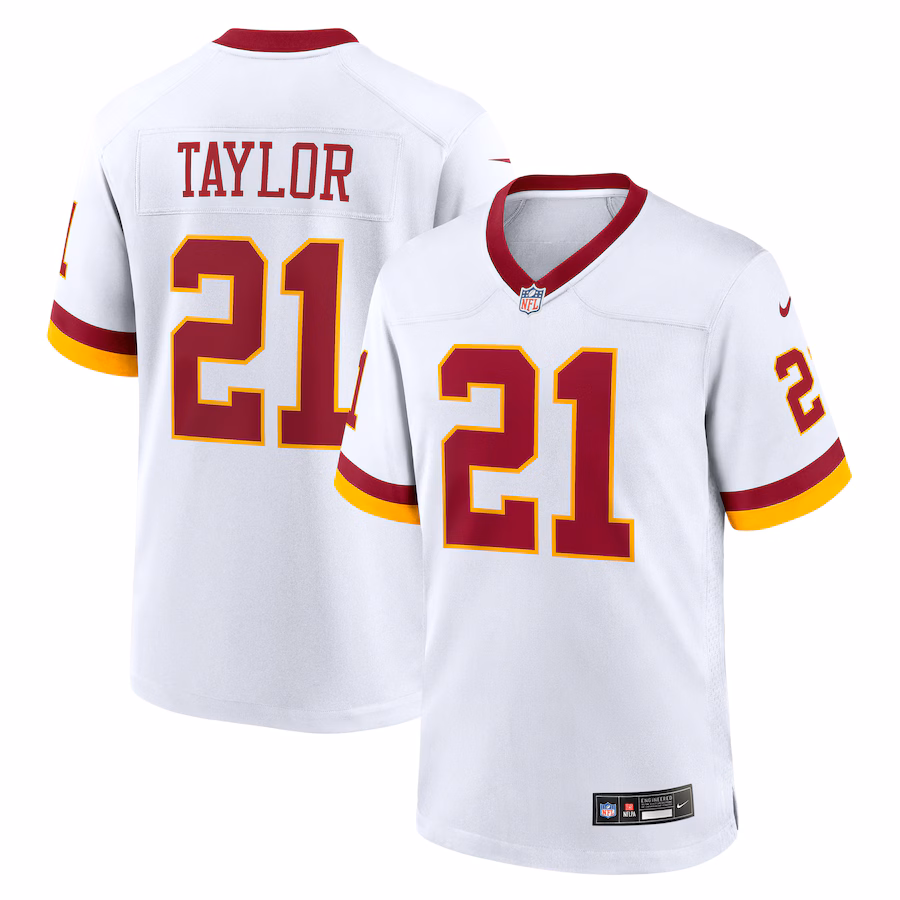 Men's Washington Commanders Sean Taylor Nike White Game Super Bowl Era Jersey - ujerseystore