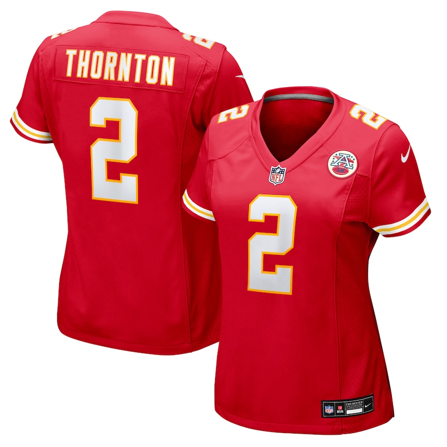 Women's Kansas City Chiefs Tyquan Thornton Nike Red Team Game Jersey - ujerseystore