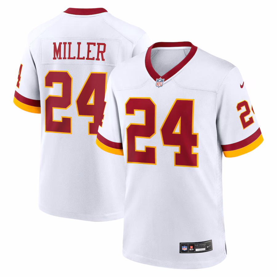 Men's Washington Commanders Von Miller Nike White Game Super Bowl Era Jersey - ujerseystore