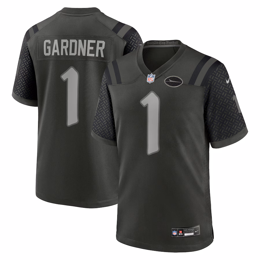 Men's New York Jets Ahmad Sauce Gardner Nike Gotham Green 2025 Rivalries Collection Game Jersey - ujerseystore
