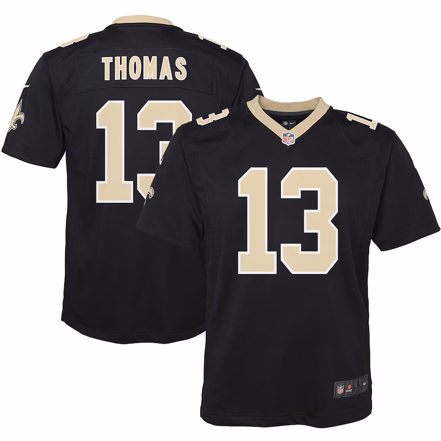 Youth New Orleans Saints Michael Thomas Nike Black Game Jersey - ujerseystore