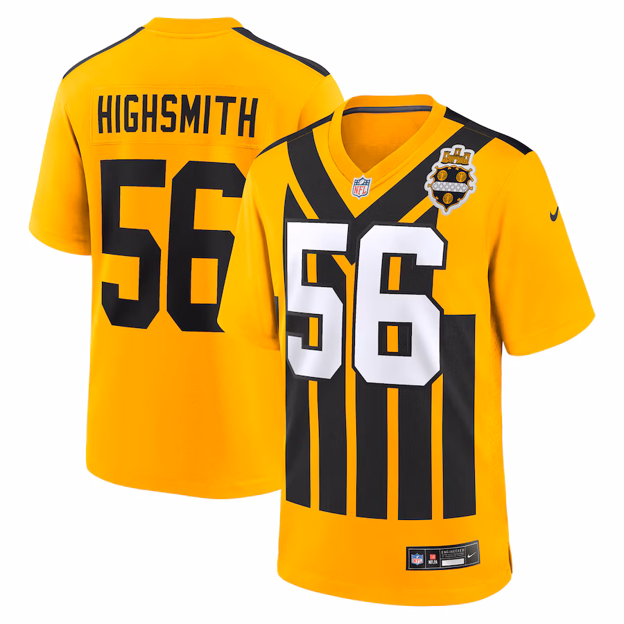 Men's Pittsburgh Steelers Alex Highsmith Nike Gold Alternate Game Jersey - ujerseystore