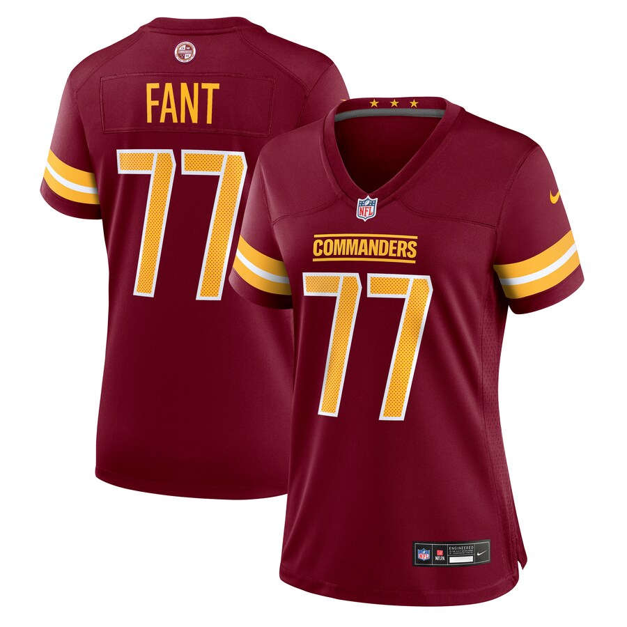 Women's Washington Commanders George Fant Nike Burgundy Team Game Jersey - ujerseystore