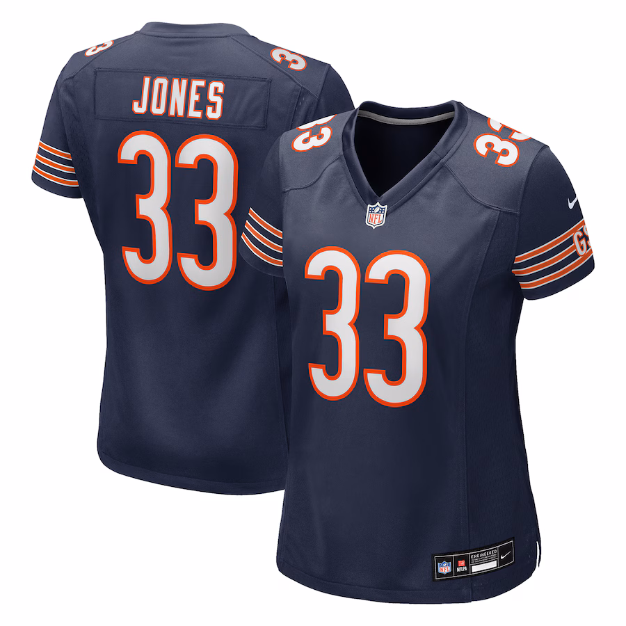 Women's Chicago Bears Jaylon Jones Nike Navy Team Game Jersey - ujerseystore