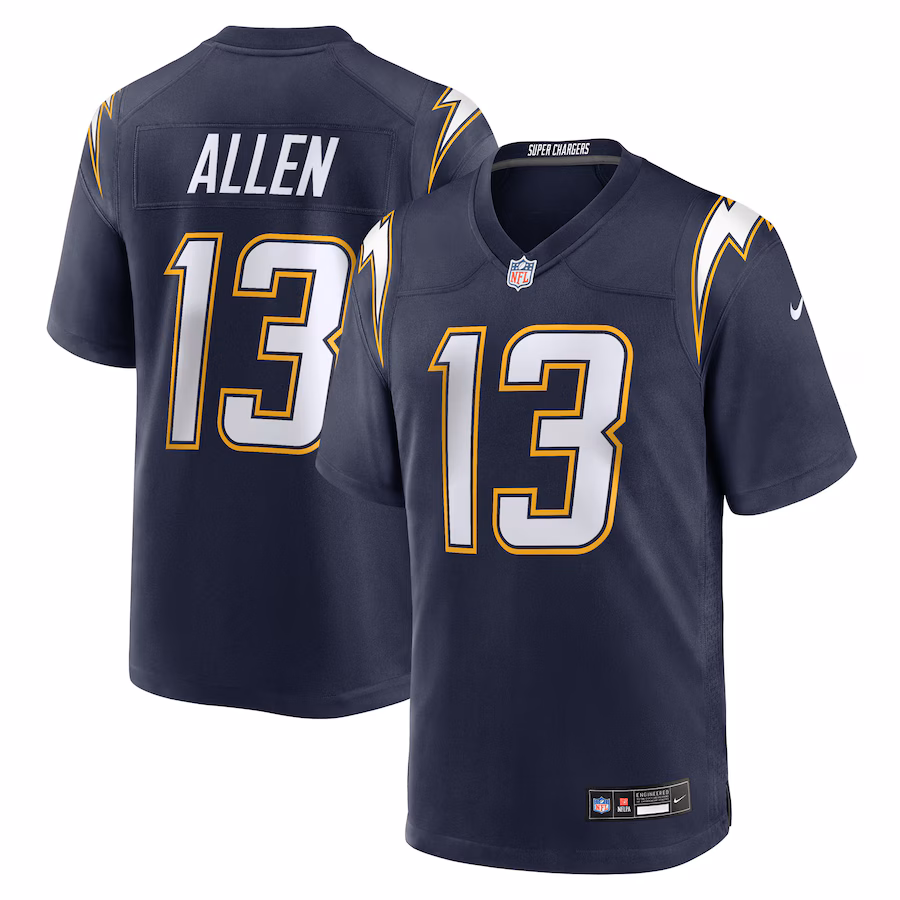Men's Los Angeles Chargers Keenan Allen Nike Navy Alternate 2 Super Chargers Game Jersey - ujerseystore