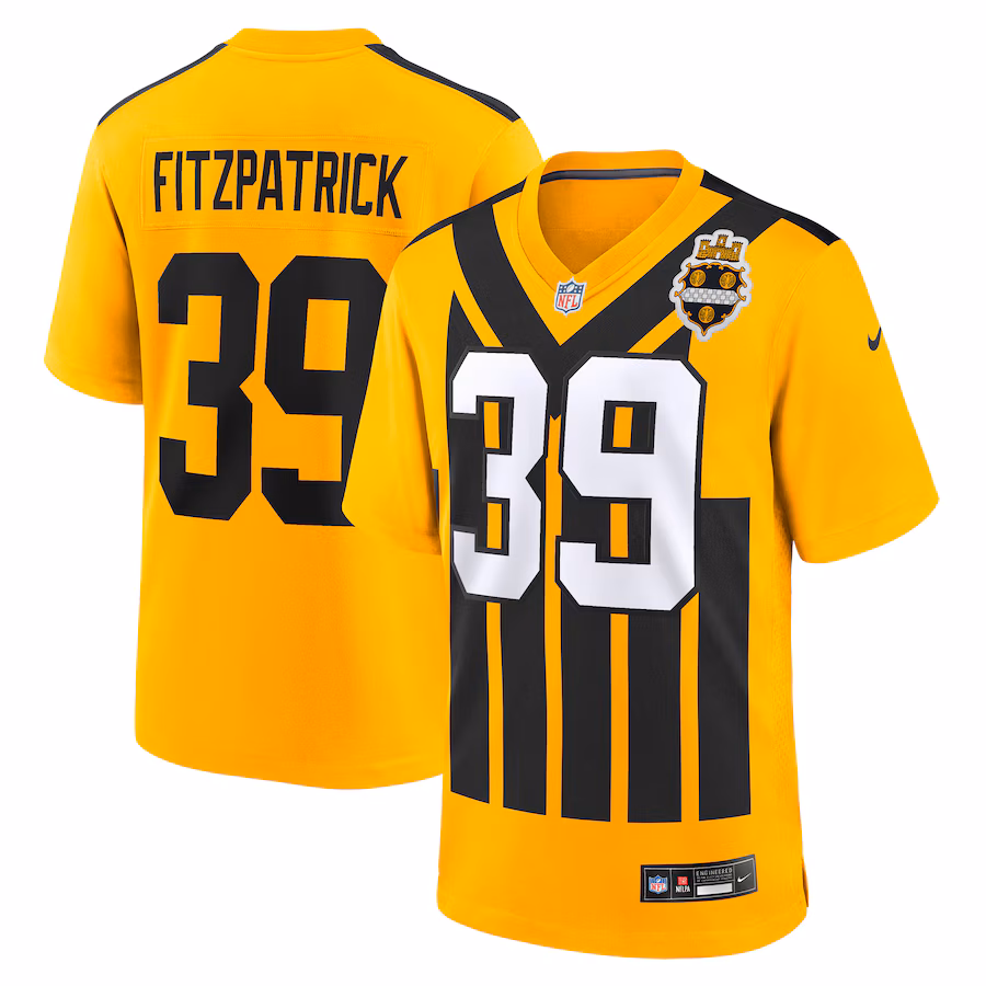 Men's Pittsburgh Steelers Minkah Fitzpatrick Nike Gold Alternate Game Jersey - ujerseystore