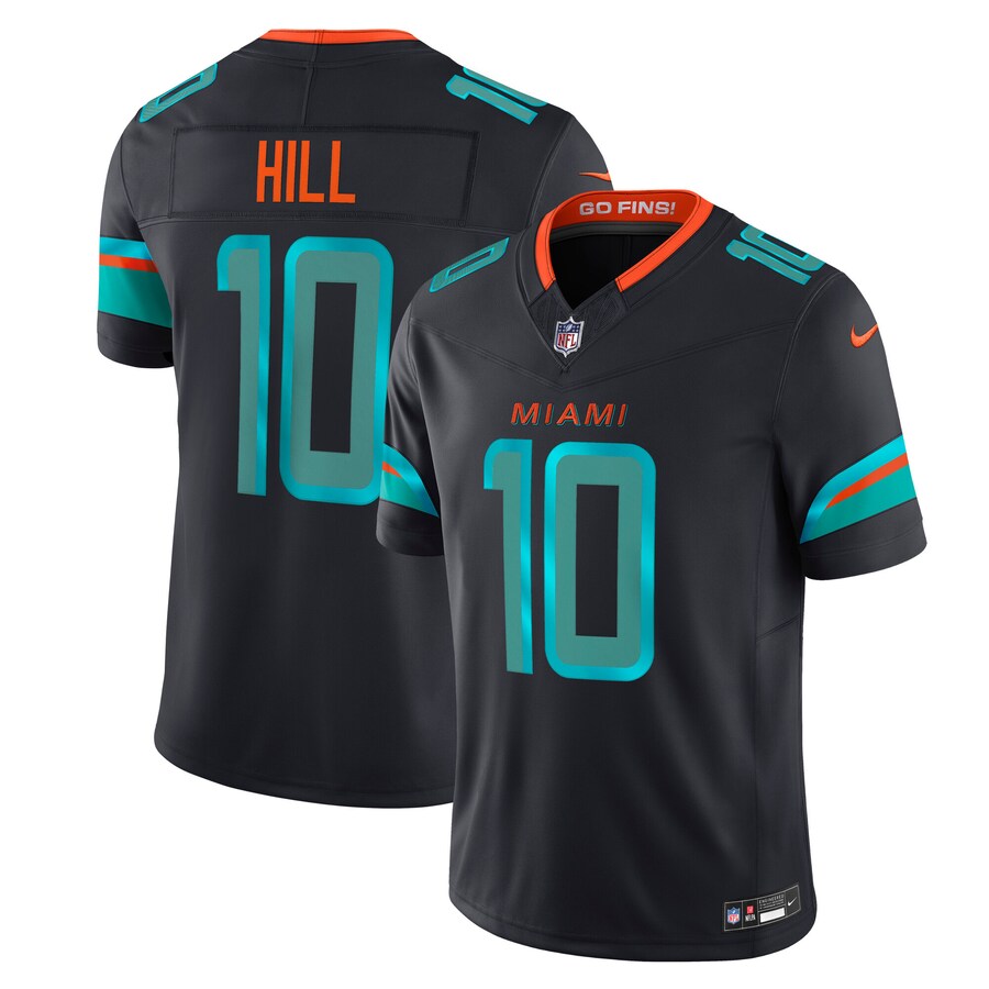 Men's Miami Dolphins Tyreek Hill Nike Pitch Blue 2025 Rivalries Collection Limited Jersey - ujerseystore