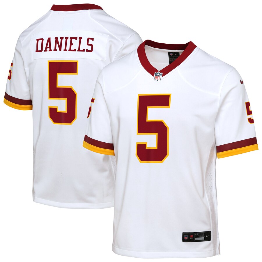Youth Washington Commanders Jayden Daniels Nike White Game Super Bowl Era Jersey - ujerseystore