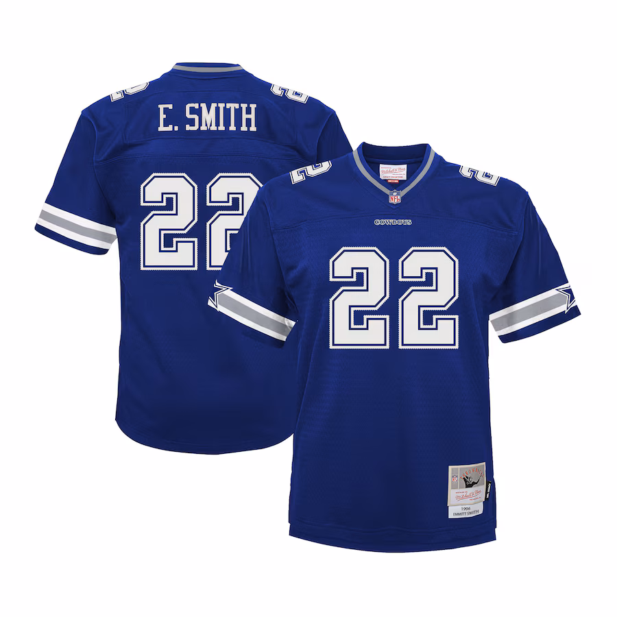 Men's Dallas Cowboys Emmitt Smith Mitchell & Ness Navy Big & Tall 1996 Legacy Retired Player Jersey - ujerseystore