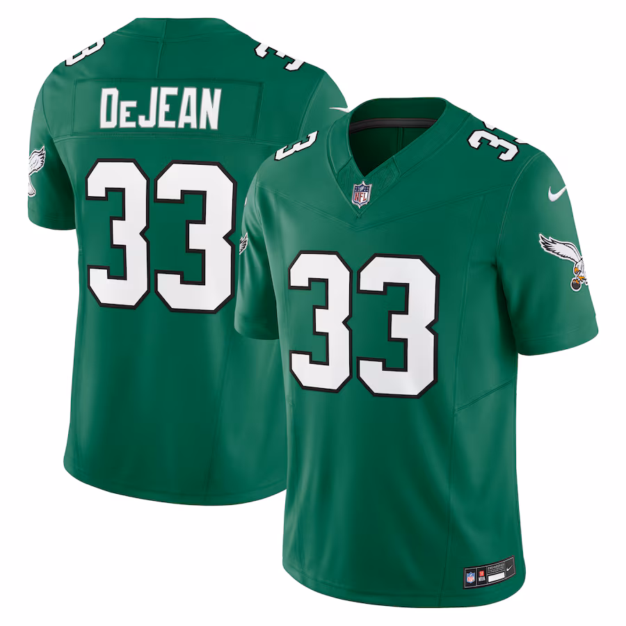 Men's Philadelphia Eagles Cooper DeJean Nike Kelly Green Alternate 2 Vapor F.U.S.E. Limited Jersey - ujerseystore