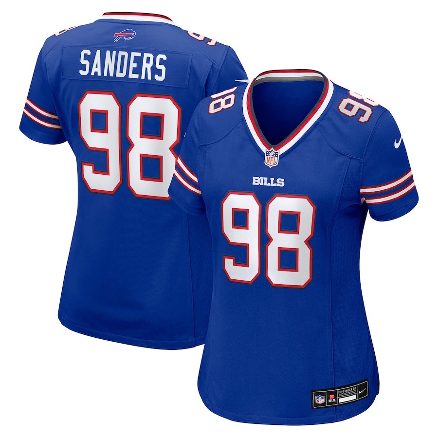 Women's Buffalo Bills T.J. Sanders Nike Royal Team Game Jersey - ujerseystore