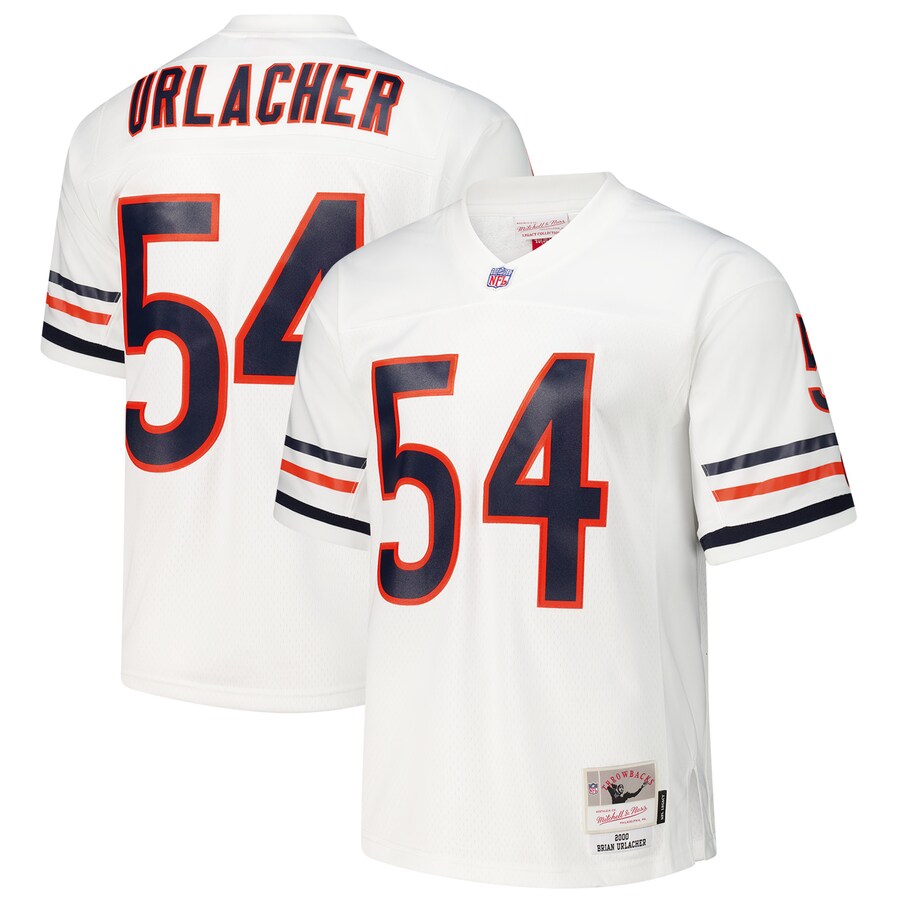 Men's Chicago Bears Brian Urlacher Mitchell & Ness White 2000 Legacy Replica Jersey - ujerseystore