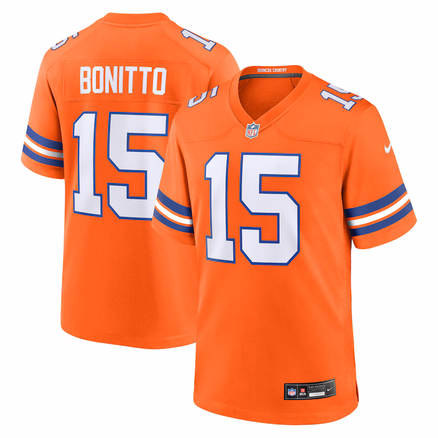 Men's Denver Broncos Nik Bonitto Nike Orange Alternate 2 Mile High Collection 1977 Throwback Game Jersey - ujerseystore
