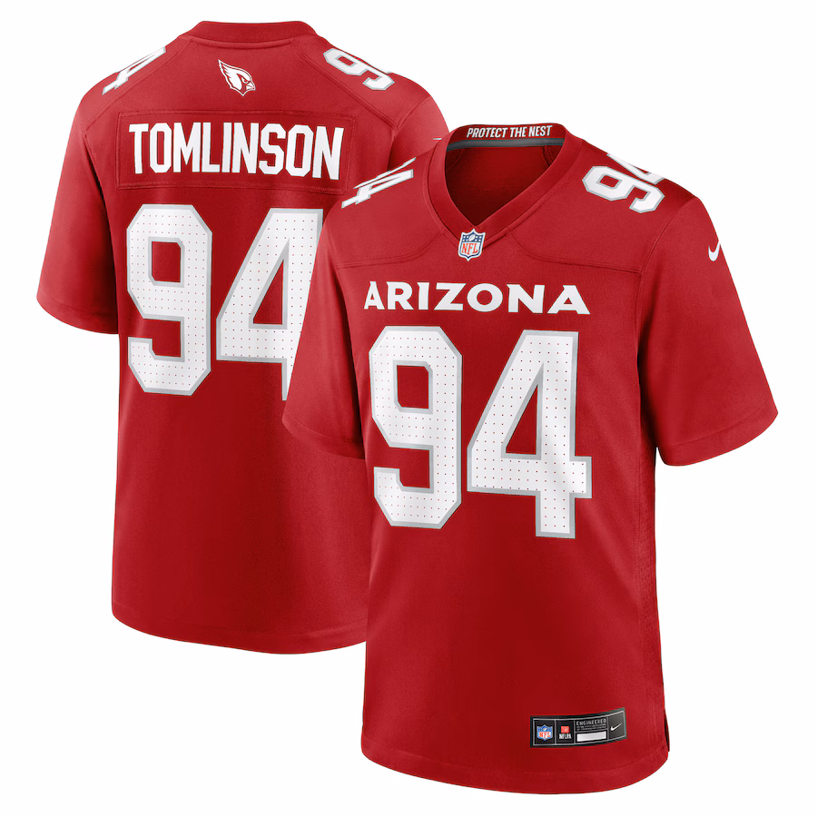 Men's Arizona Cardinals Dalvin Tomlinson Nike Cardinal Team Game Jersey - ujerseystore