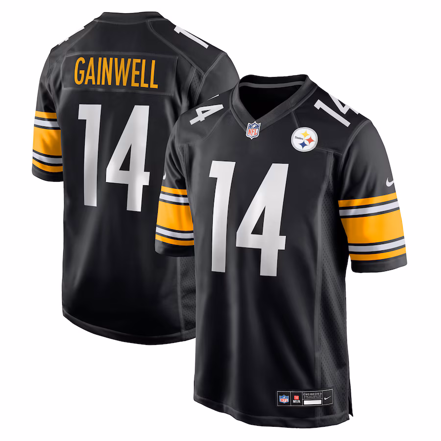 Men's Pittsburgh Steelers Kenneth Gainwell Nike Black Team Game Jersey - ujerseystore