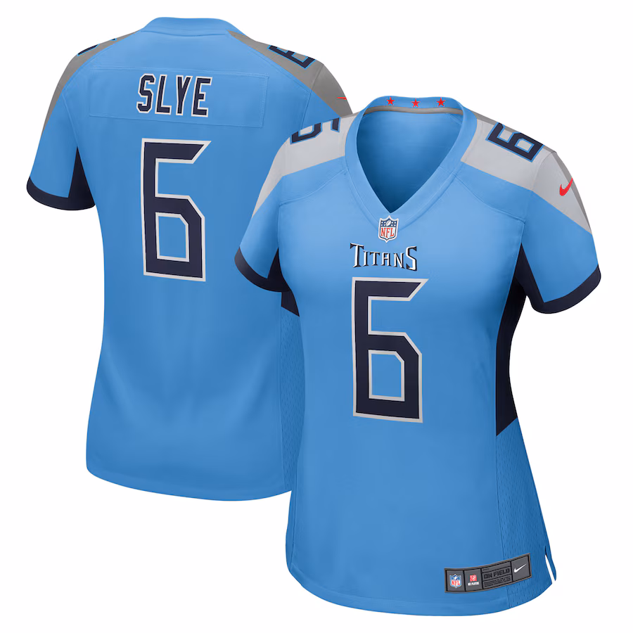 Women's Tennessee Titans Joey Slye Nike Light Blue Team Game Jersey - ujerseystore