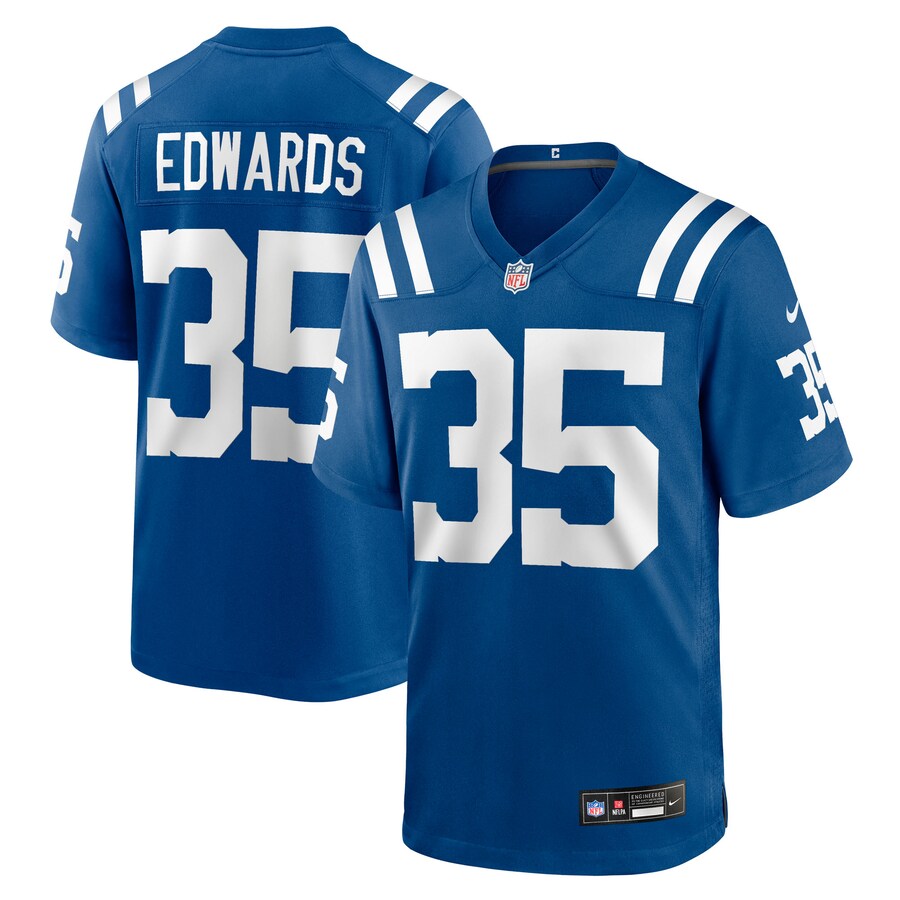 Men's Indianapolis Colts Johnathan Edwards Nike Royal Team Game Jersey - ujerseystore