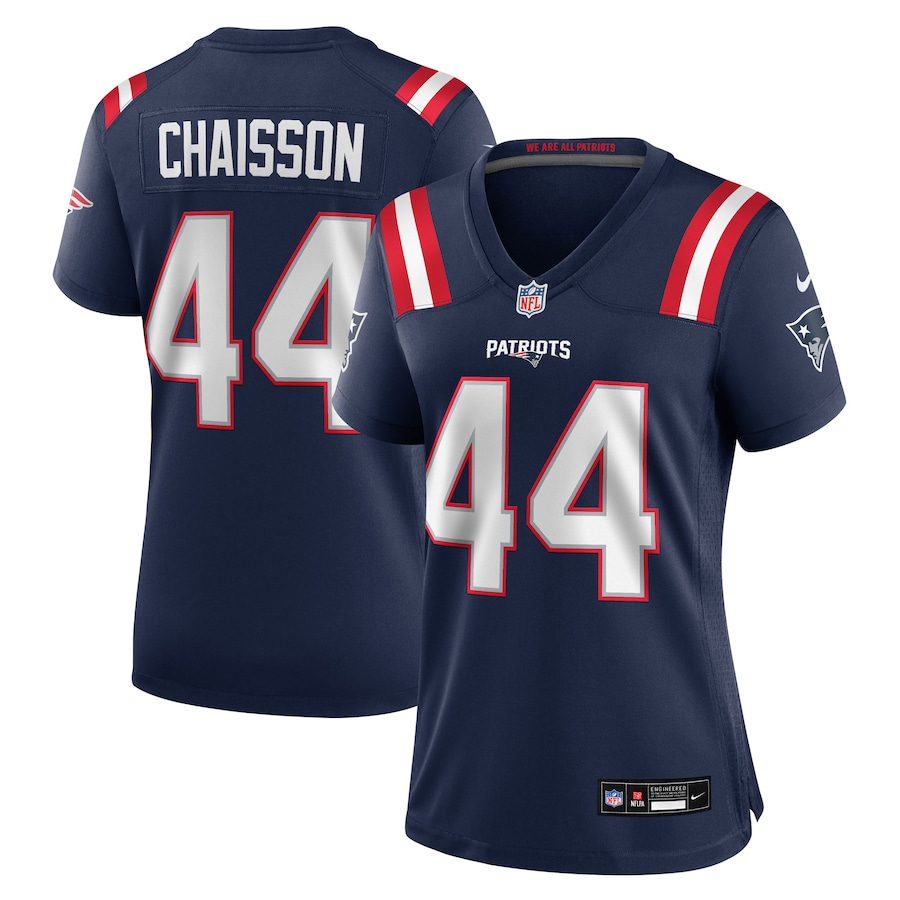Women's New England Patriots K'Lavon Chaisson Nike Navy Team Game Jersey - ujerseystore
