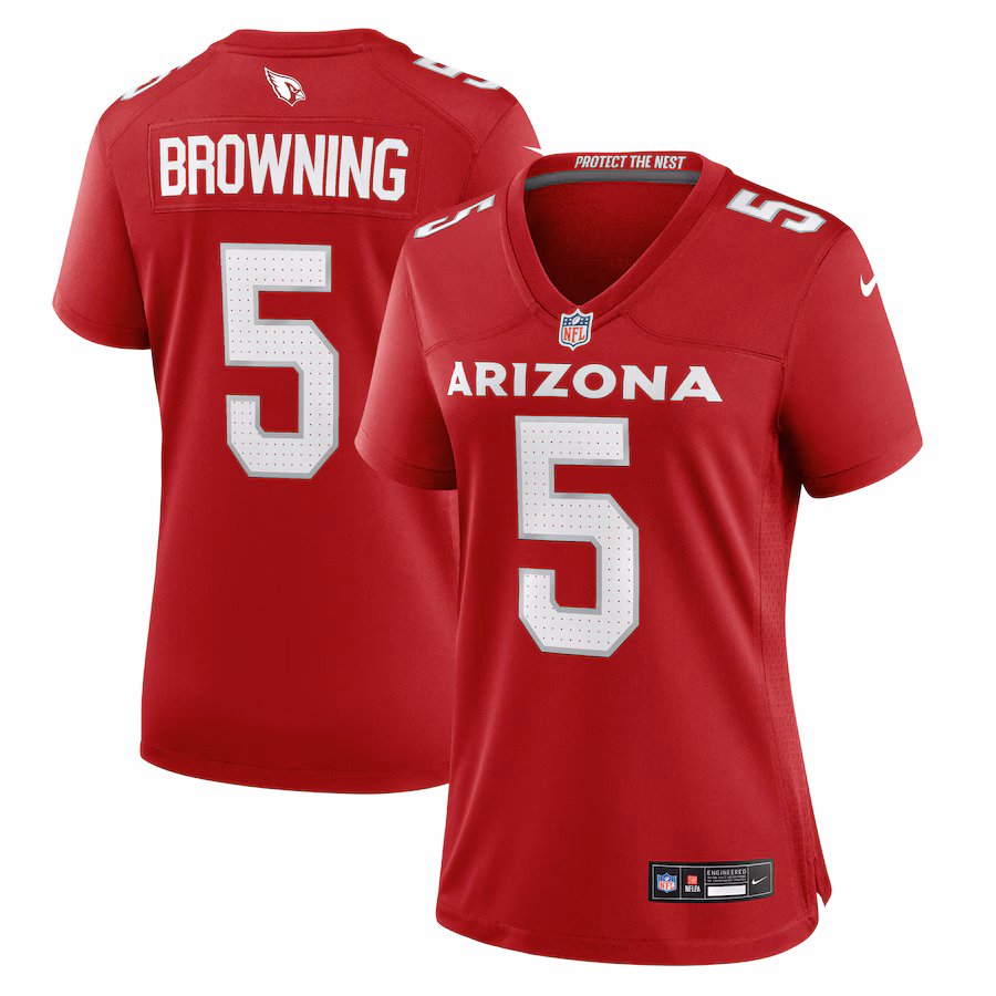 Women's Arizona Cardinals Baron Browning Nike Cardinal Team Game Jersey - ujerseystore