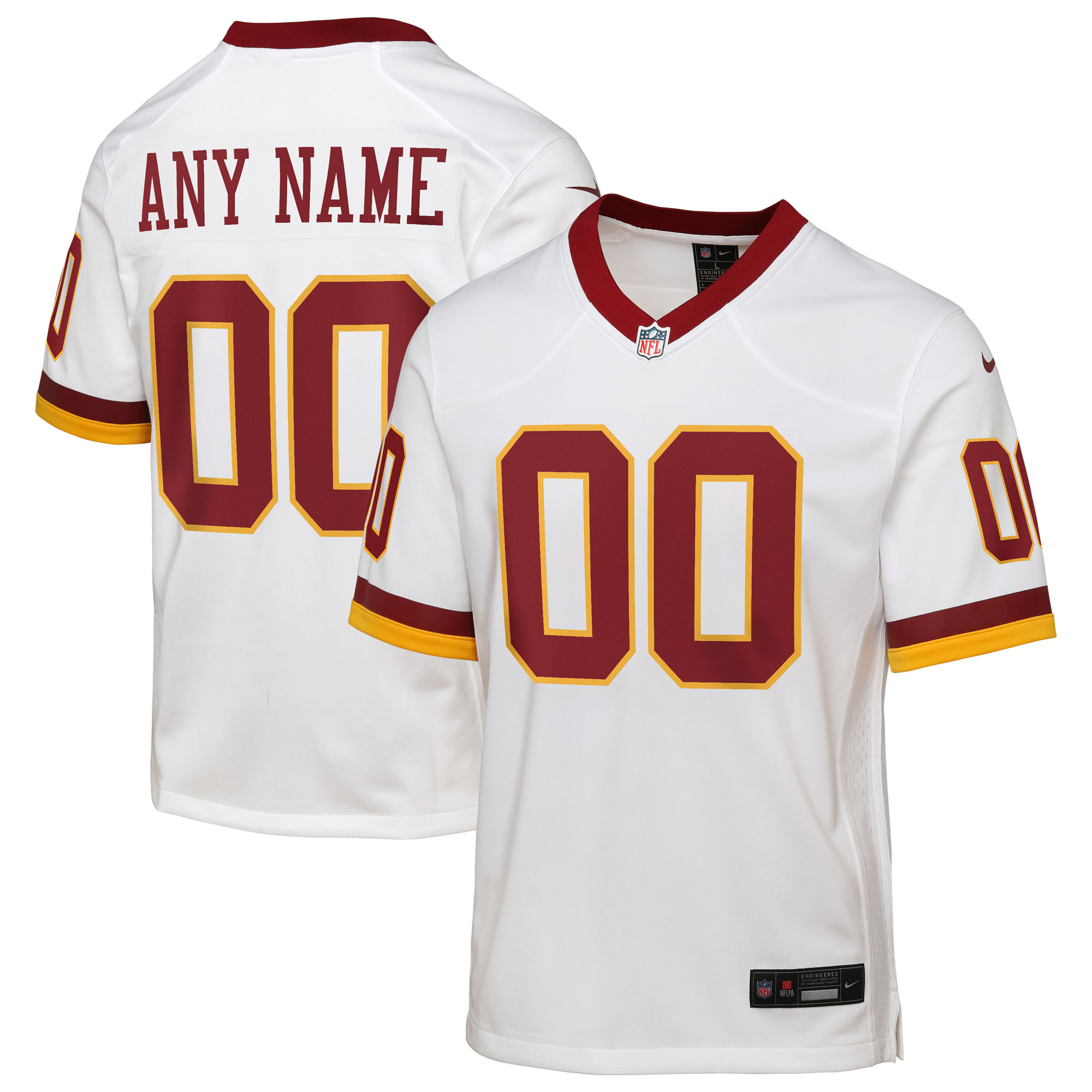 Youth Washington Commanders Nike White Game Super Bowl Era Custom Jersey - ujerseystore