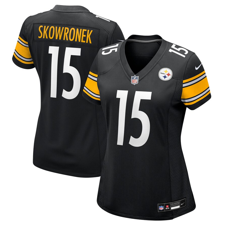 Women's Pittsburgh Steelers Ben Skowronek Nike Black Team Game Jersey - ujerseystore