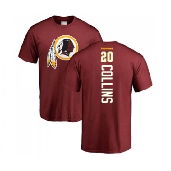 Football Washington Redskins #20 Landon Collins Maroon Backer T-Shirt - ujerseystore