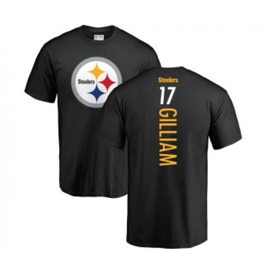 Football Pittsburgh Steelers #17 Joe Gilliam Black Backer T-Shirt - ujerseystore