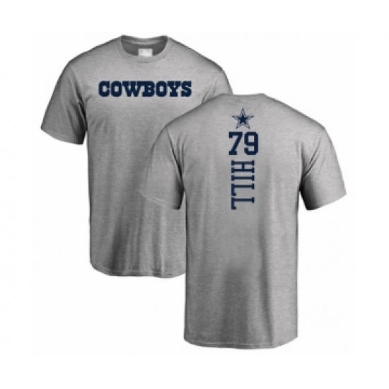 Football Dallas Cowboys #79 Trysten Hill Ash Backer T-Shirt - ujerseystore