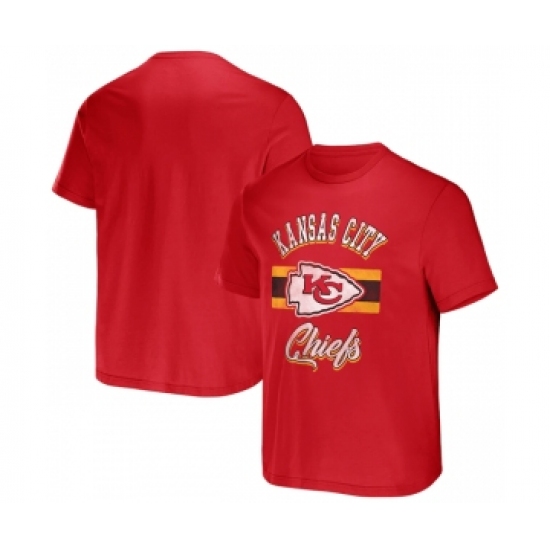 Men's Kansas City Chiefs Red x Darius Rucker Collection Stripe T-Shirt - ujerseystore