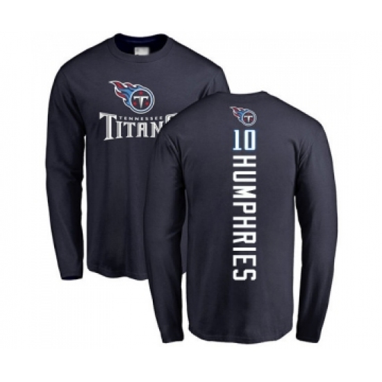 Football Tennessee Titans #10 Adam Humphries Navy Blue Backer Long Sleeve T-Shirt - ujerseystore