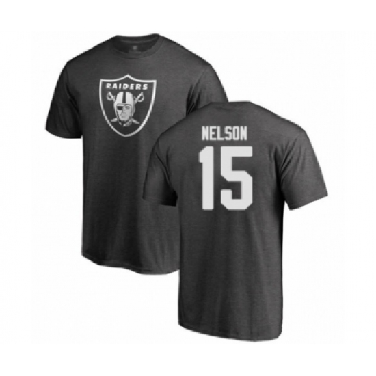 Football Oakland Raiders #15 J. Nelson Ash One Color T-Shirt - ujerseystore