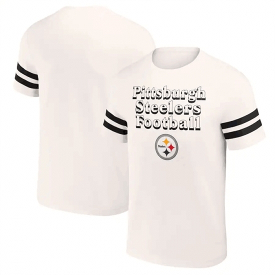 Men's Pittsburgh Steelers Cream X Darius Rucker Collection Vintage T Shirt - ujerseystore