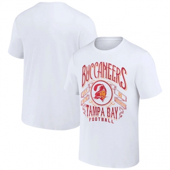 Men's Tampa Bay Buccaneers White X Darius Rucker Collection Vintage Football T Shirt - ujerseystore