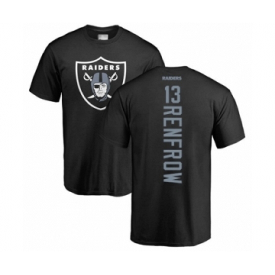 Football Oakland Raiders #13 Hunter Renfrow Black Backer T-Shirt - ujerseystore
