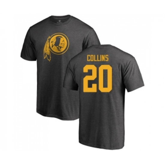 Football Washington Redskins #20 Landon Collins Ash One Color T-Shirt - ujerseystore