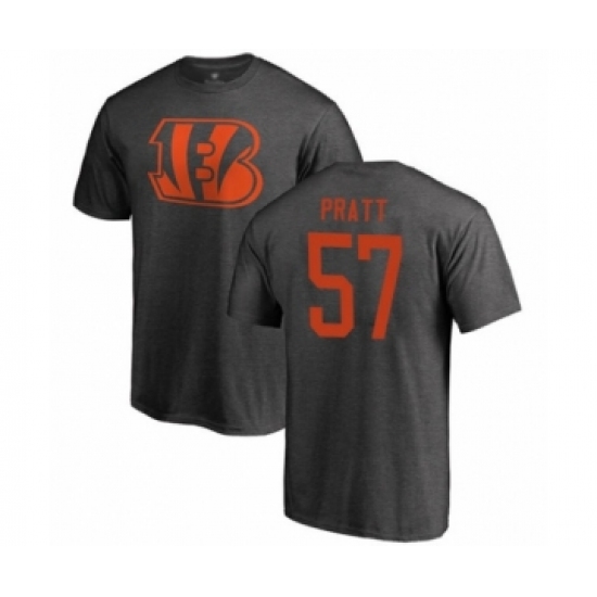 Football Cincinnati Bengals #57 Germaine Pratt Ash One Color T-Shirt - ujerseystore