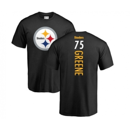 Football Pittsburgh Steelers #75 Joe Greene Black Backer T-Shirt - ujerseystore